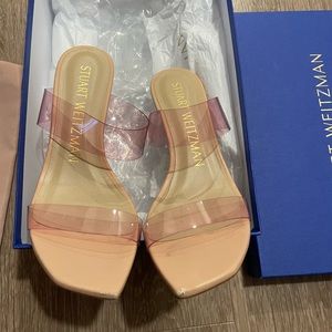 Excellent Condition Stuart Weitzman Kristal Clear Sandals